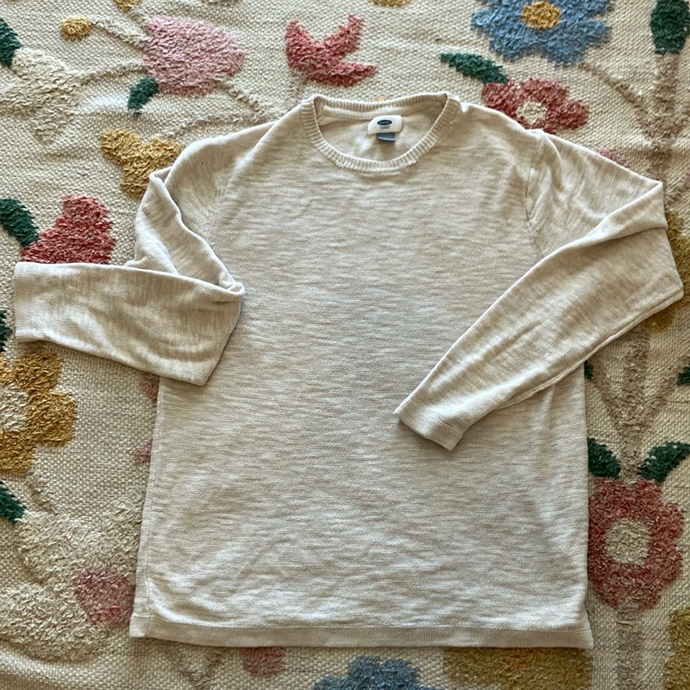 Old Navy Crew Neck Beige Sweater